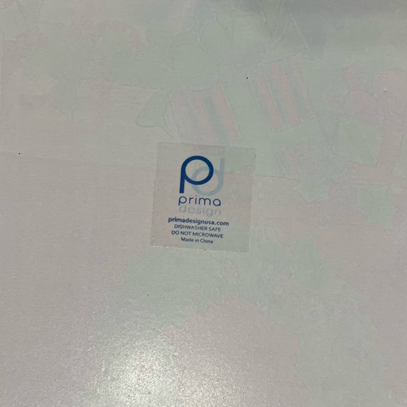 NWOT Prima Design Christmas Glass Plate - Picture 6 of 6